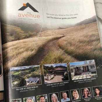 The Avenue Central Coast Realty SLO Life Ad