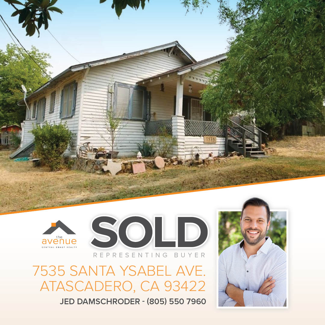 SOLD-7535 Santa Ysabel Ave. Atascadero, CA 93422