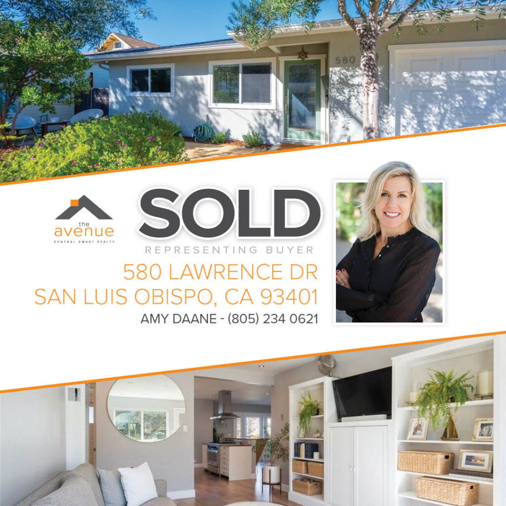 SOLD-580 Lawrence Dr San Luis Obispo, CA 93401, Amy Daane