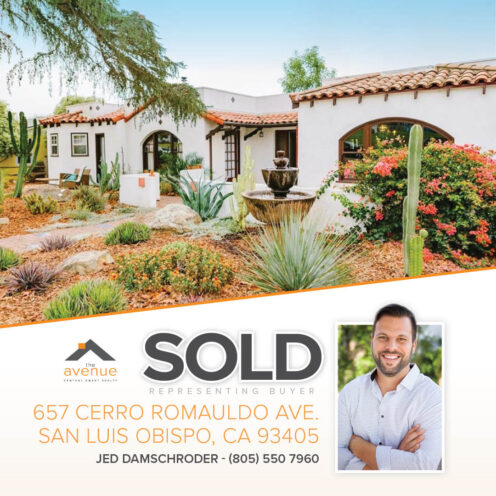 SOLD: 657 Cerro Romauldo Ave., San Luis Obispo, CA 93405