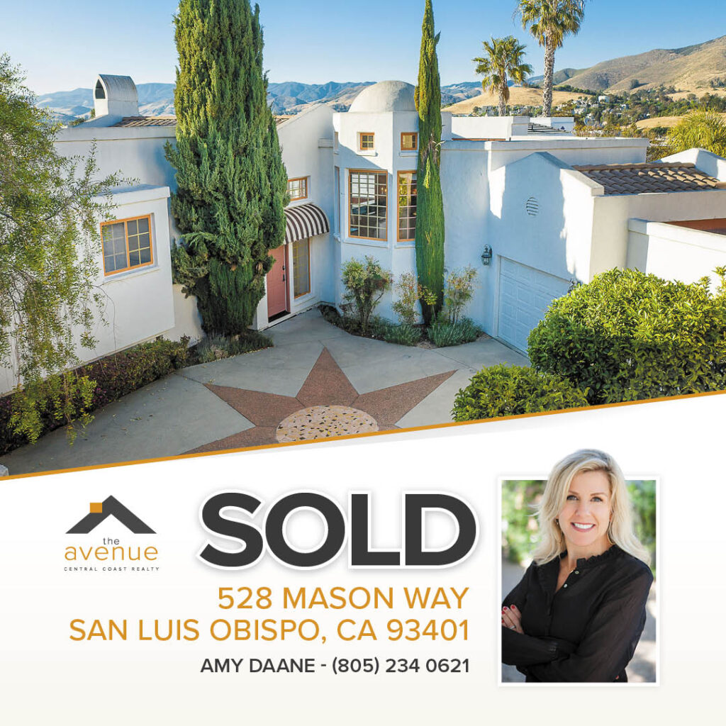 SOLD! 528 Mason Way, San Luis Obispo - Amy Daane