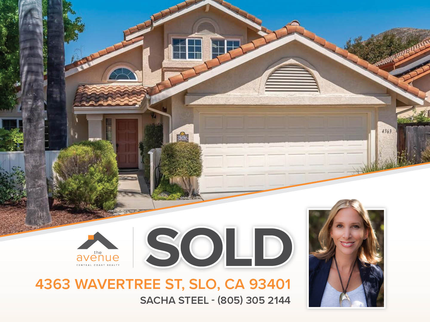 Sacha Steel SOLD - 4363 Wavertree St San Luis Obispo 93401