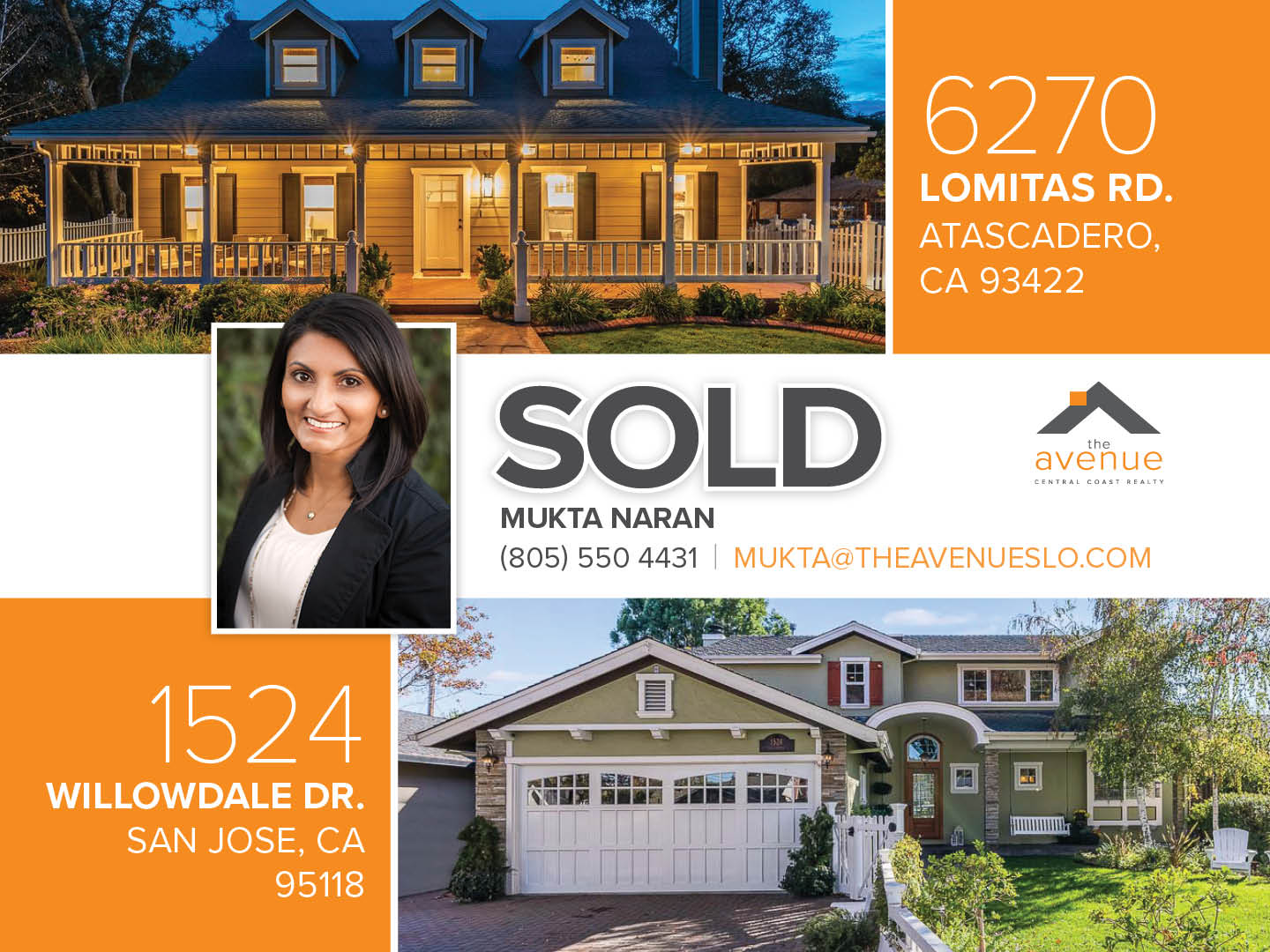 ESCROWS CLOSED ? Congratulations Mukta on your closings in Atascadero & San Jose!