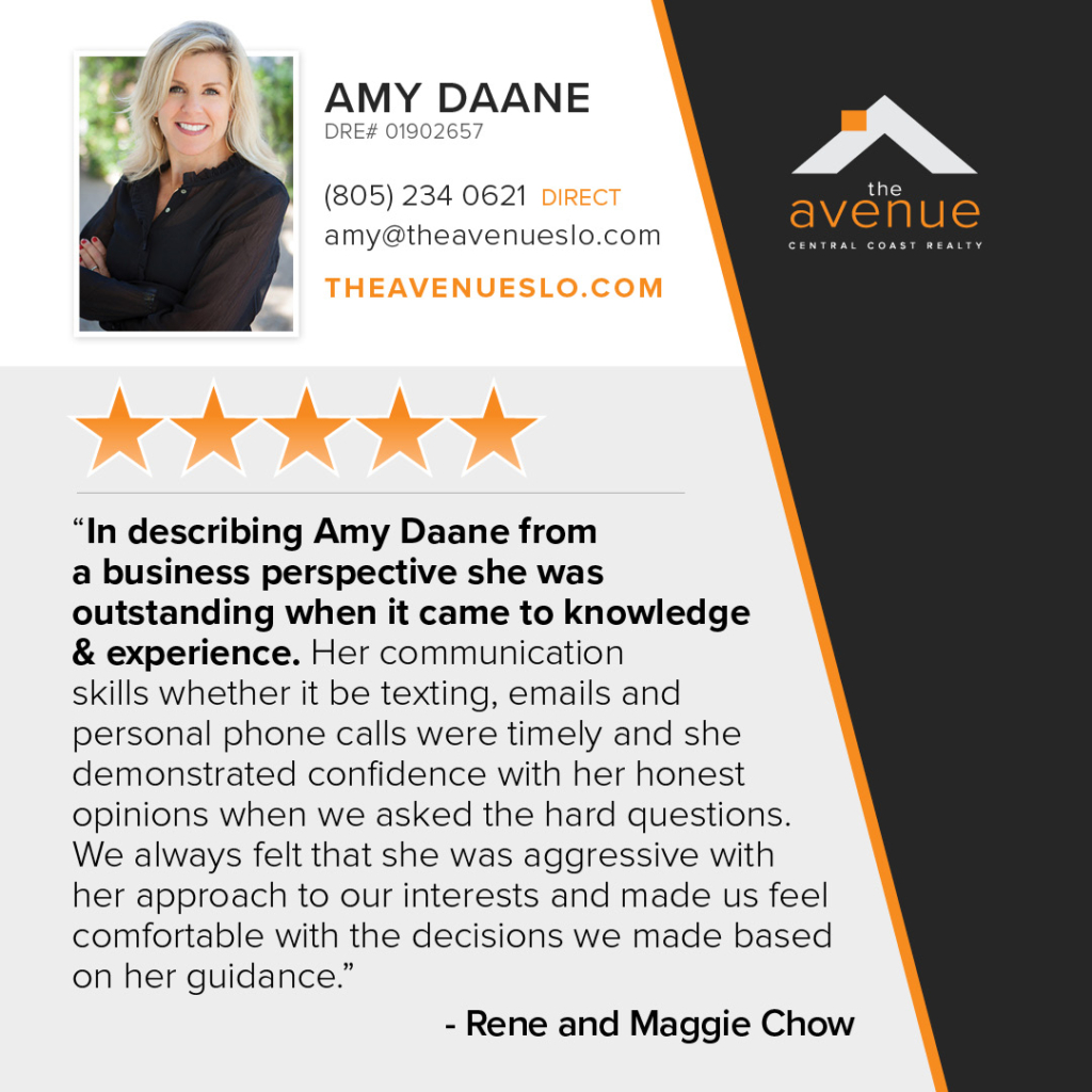 5-Star Review/Testimonial for Amy Daane