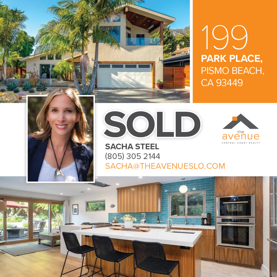 🏡 Congrats Sacha on your latest closing at 119 Park Place, Pismo Beach!
