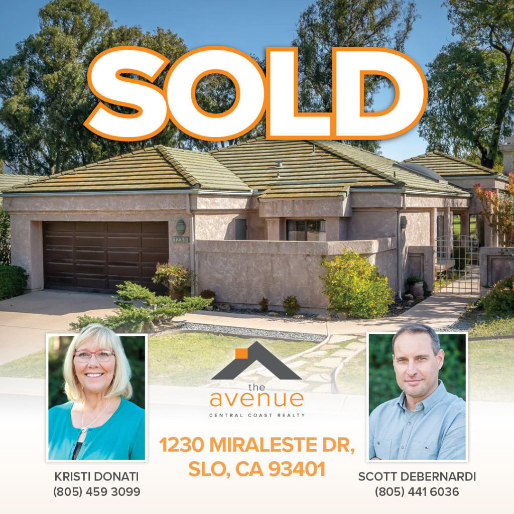 🏡 Congrats Kristi and Scott on your closing of 1230 Miraleste Dr, San Luis Obispo!