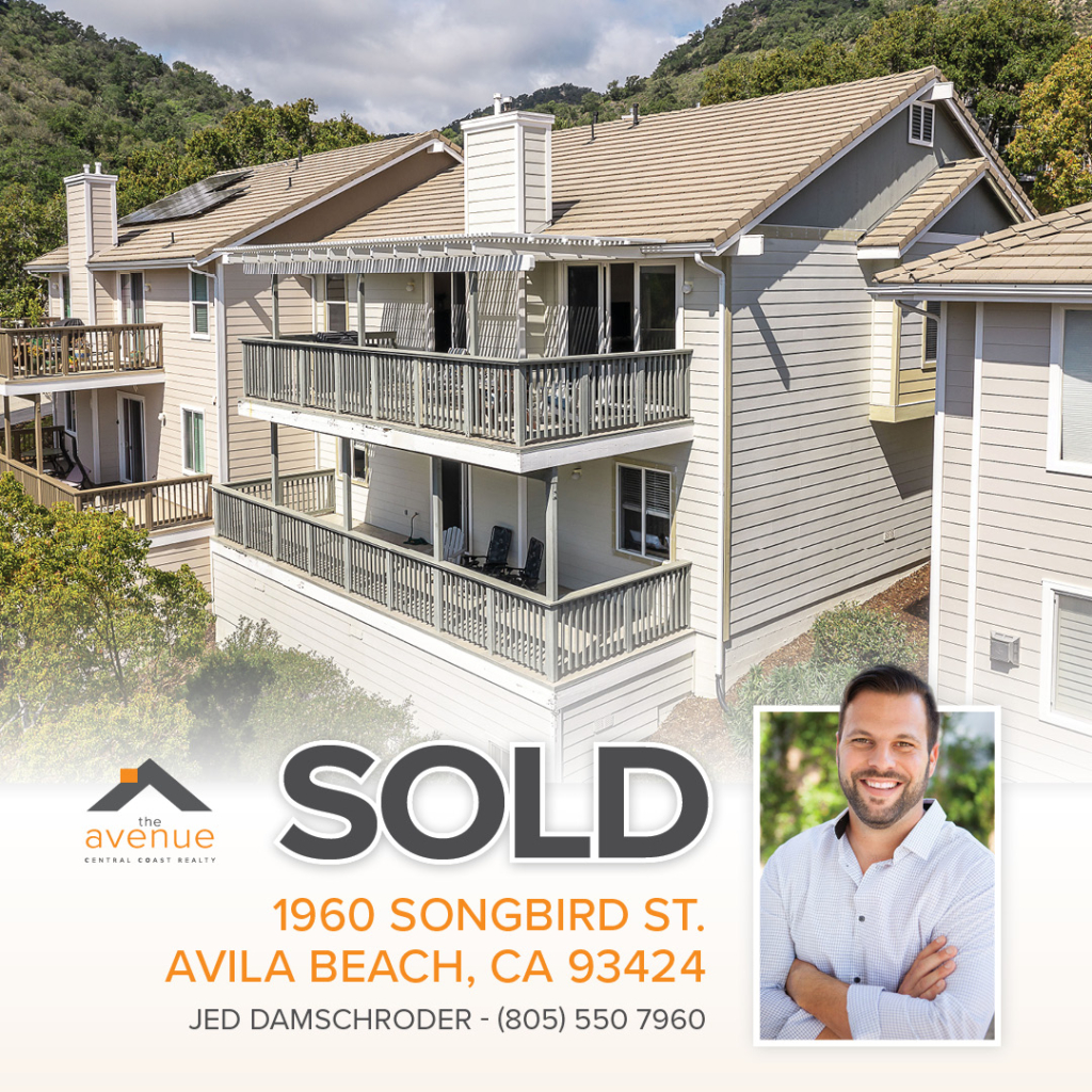 Jed Damschroder - SOLD in Avila Beach