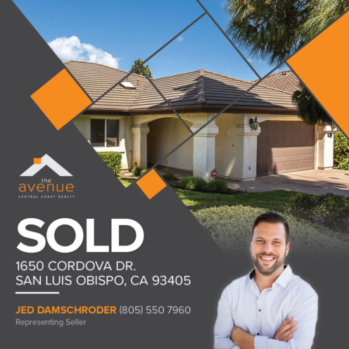 SOLD Jed Damschroder San Luis Obispo