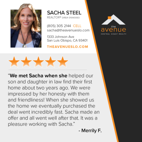 5 Star Testimonial for Sacha Steel