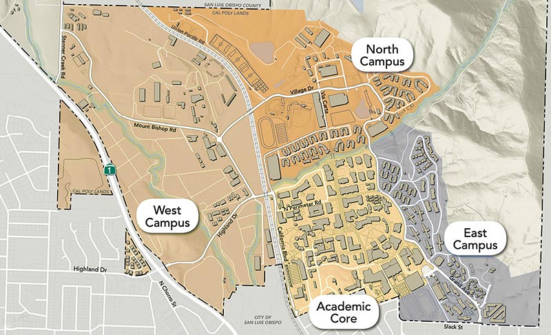 Cal Poly Master Plan Map 2023