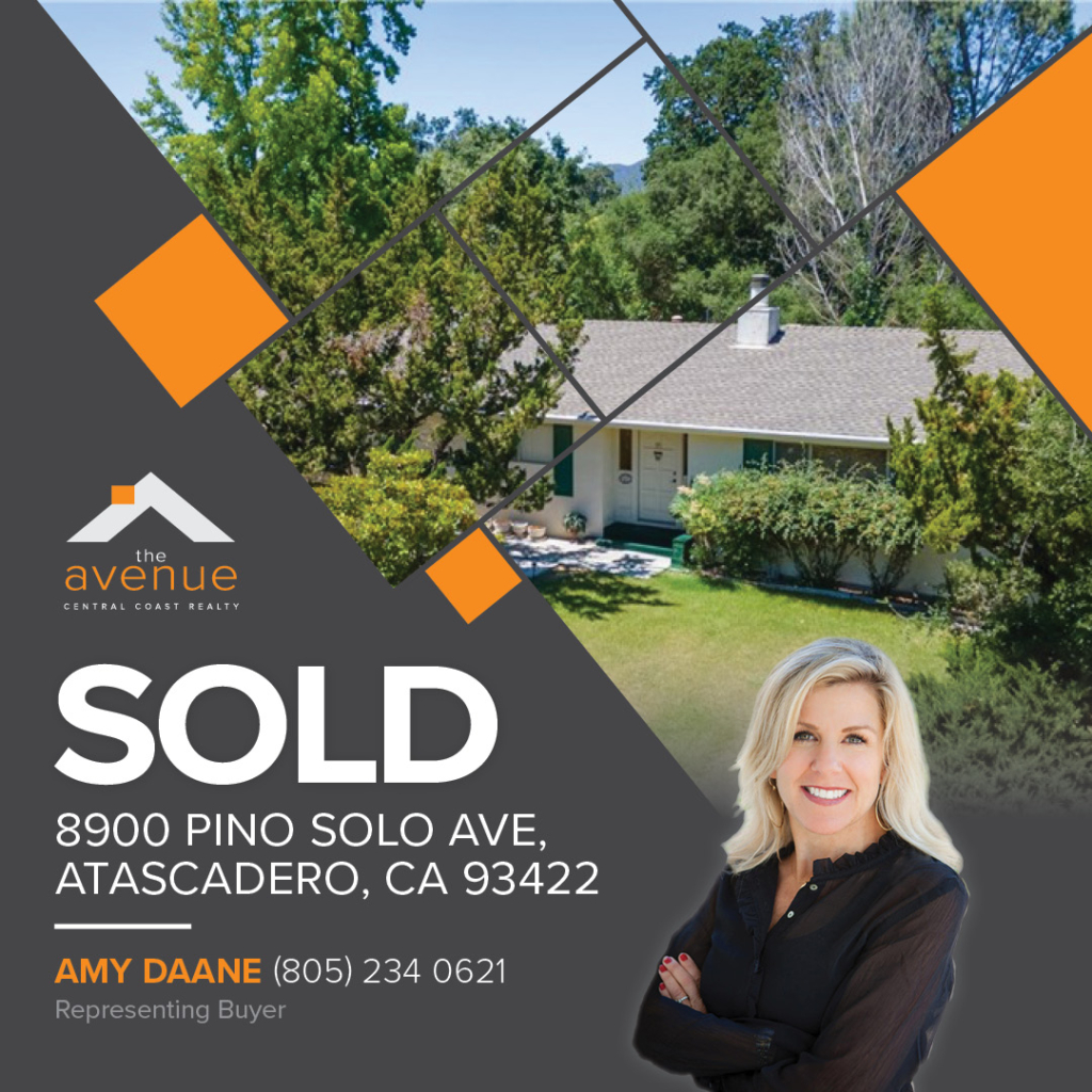 🏡 Congrats Amy Daane on your closing of 8900 Pino Solo Ave, Atascadero!