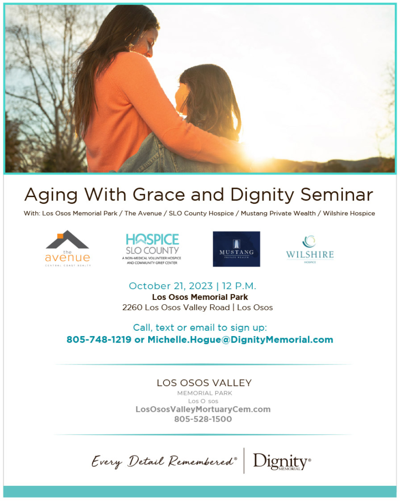 Our very own Krissy Bellisario is helping sponsor "Aging with Grace and Dignity".