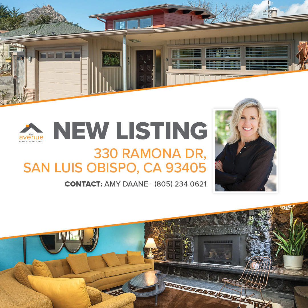 ? MY NEW LISTING in SLO: 330 Ramona Dr, San Luis Obispo, CA 93405. Amy Daane