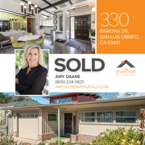 ???? Congrats Amy Daane on the Closing of 3330 Ramona Dr, San Luis Obispo, CA 93405!