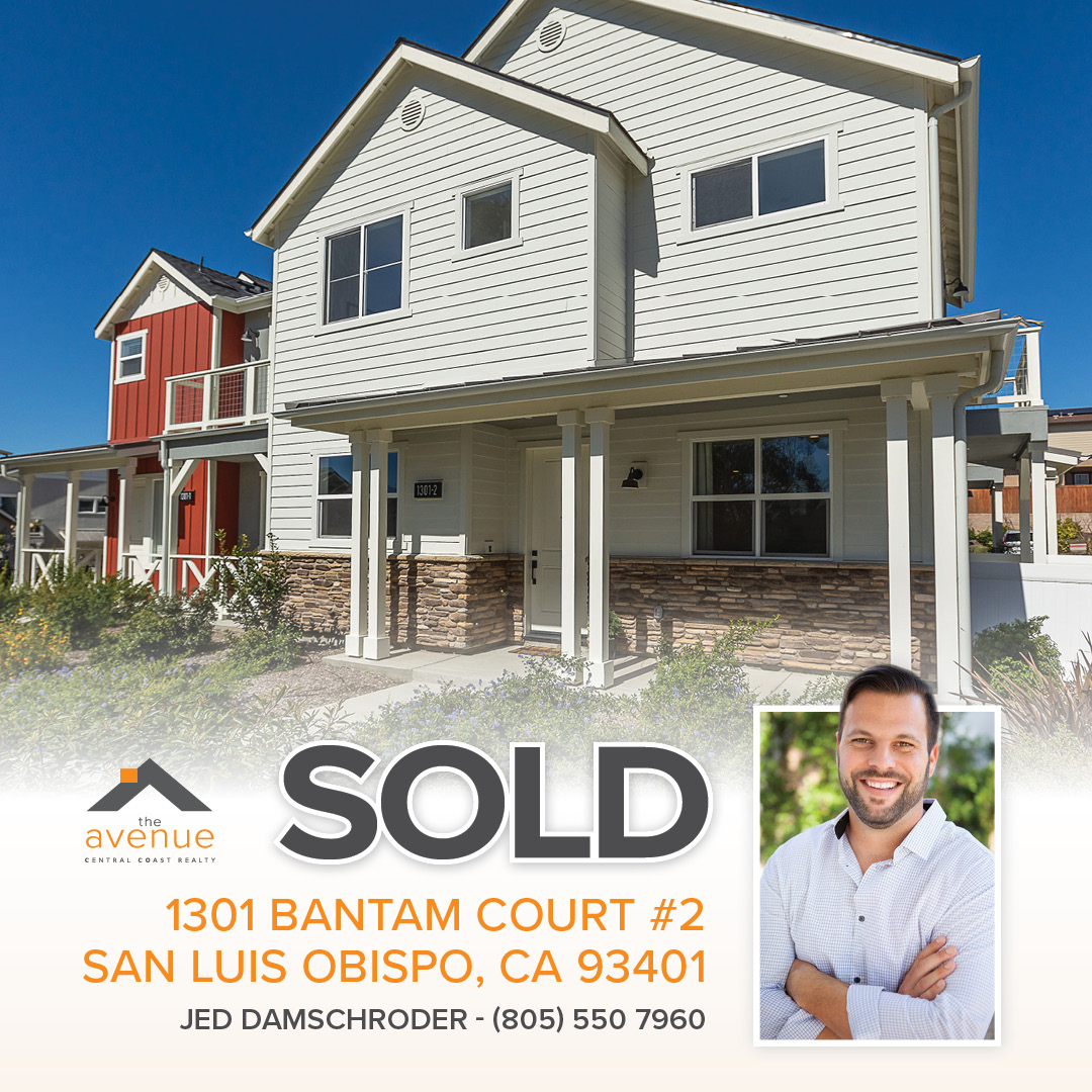 Jed Damschroder - 1301 Bantam Ct, #2, San Luis Obispo, CA 93401 - SOLD!