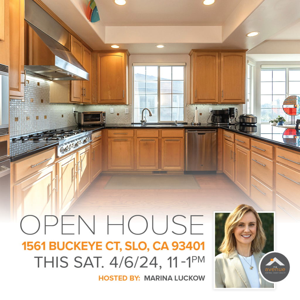 OPEN HOUSE 1561 Buckeye Ct, SLO, CA 93401 3& THIS SAT. 4/6/24, 11 -1pm