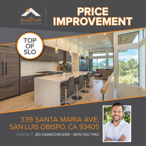 ???? **PRICE IMPROVEMENT: TOP of SLO - 339 Santa Maria Ave., San Luis Obispo, CA 93405