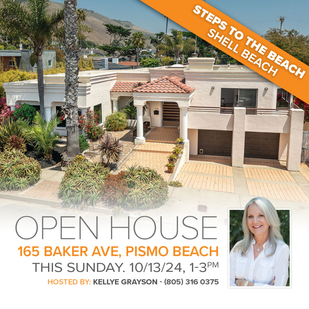 🏡 AMAZING OPEN HOUSE this Sunday in Shell/Pismo Beach - 165 Baker Ave, Pismo Beach, CA 93449. OCEAN VIEWS. **This SUNDAY. 10/13/24, 1 - 3pm.