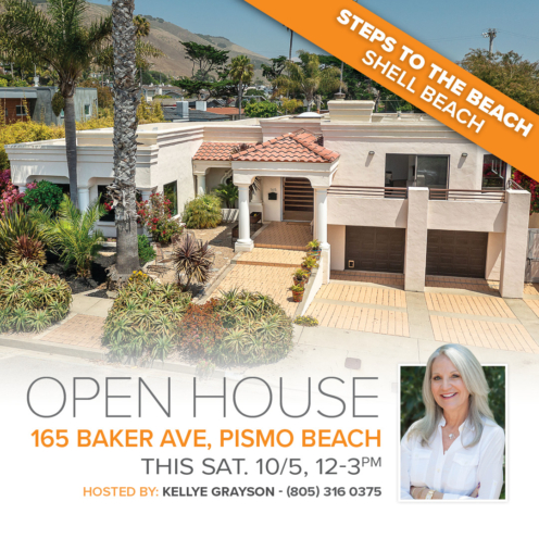 165 Baker Ave, Pismo Beach, CA 93449 OPEN HOUSE - Sat. 10/5, 12-3pm