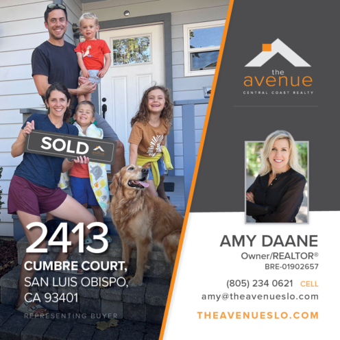 🏡 ESCROW CLOSED! Congrats Amy Daane on the Sale of 2413 Cumbre Ct, San Luis Obispo, CA 93401 - representing the buyer.
