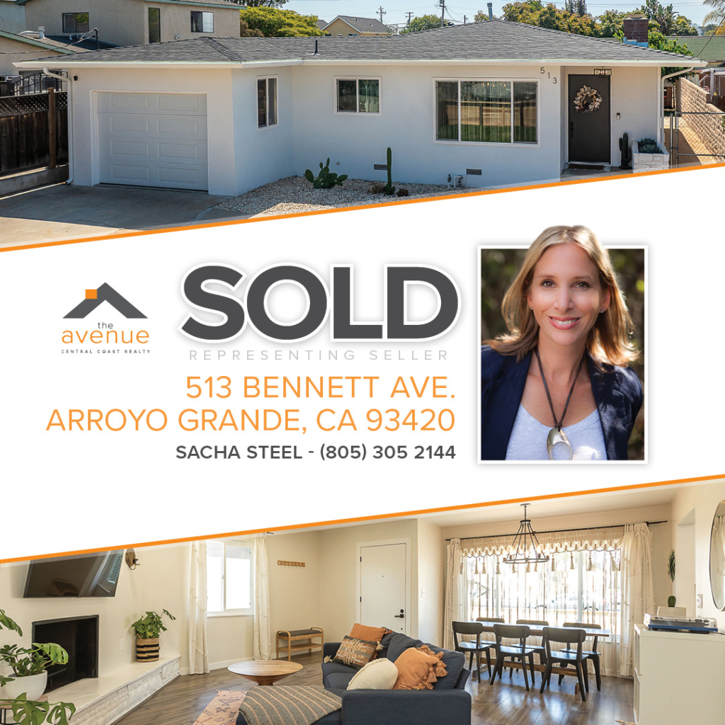Congrats Sacha Steel on your closing at 513 Bennett Ave, Arroyo
