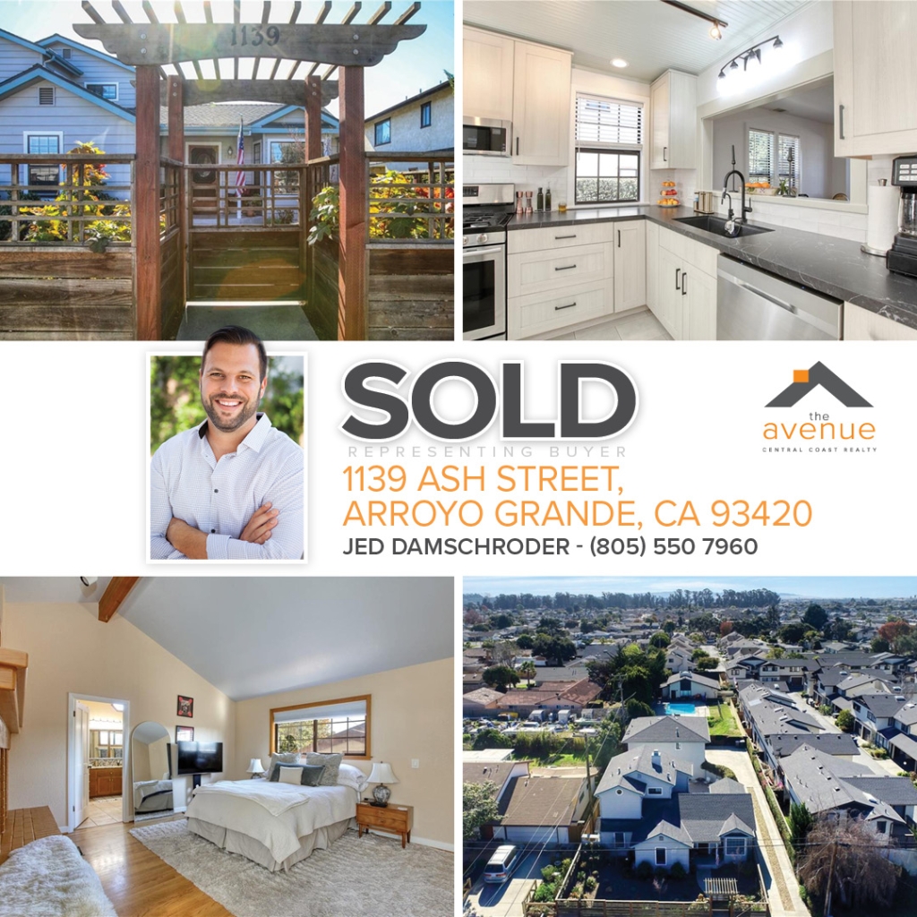 🏡 SOLD! Congrats Jed Damschroder on your closing of 5 bedroom/3 bath 1139 Ash Street, Arroyo Grande, CA 93420 - Representing Buyer. Two unit property was a rare find in Arroyo Grande.