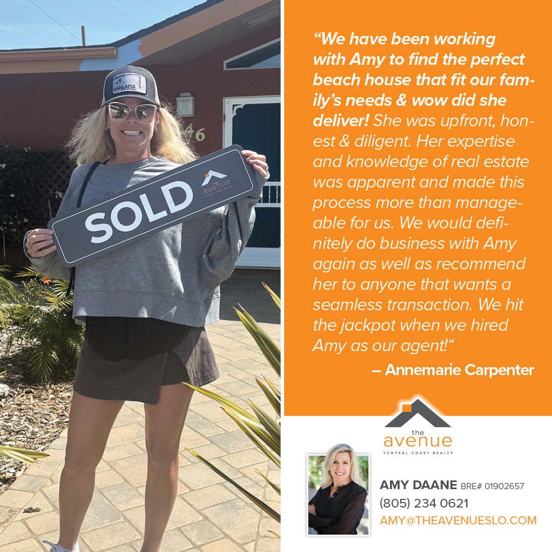 🏡 ✨SOLD! Congrats Amy Daane on the Sale of 46 14th St, Cayucos, CA 93430 - representing the buyer.